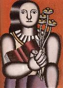 The Woman hold flower